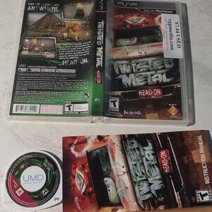 Twisted Metal Head On Tested PSP Video Game Complete Greatest Hits